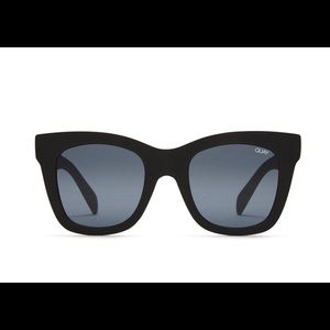 Quay After Hours Square Sunglasses in Black
